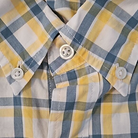 J. Crew Men's Slim Untucked Performance Casual Plaid Work Long Sleeve Shirt L - Picture 5 of 10